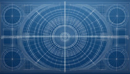 Obraz premium Blueprint Drafting texture background, a blueprint-inspired paper texture