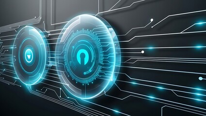 Telectronic circuit board with intricate patterns of lines, chips, and connections, representing modern technology and digital hardware in a tech-inspired design