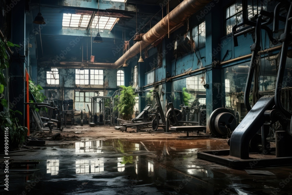 Canvas Prints Gym architecture building factory.