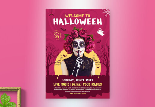 Easy to Customize Creative Halloween Party Event Flyer Layout