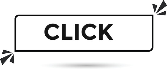 Click button web banner templates. Vector Illustration 

