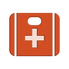 Fototapeta premium First aid kit icon template