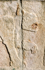Jaguar, Panthera onca, Site indien Toltéque, Chichen Itza, Yucatan, Mexique