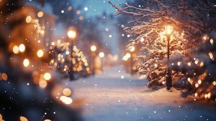 Soft and Emotional Winter Christmas Scene