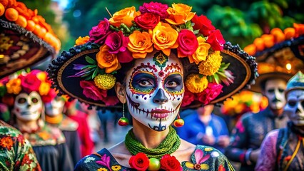 Day of the dead background wallpaper