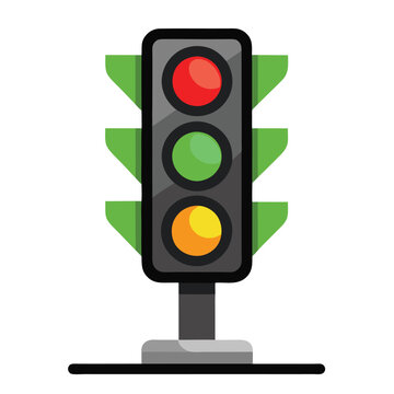 recommend clip art: Traffic signal light vector illustration 