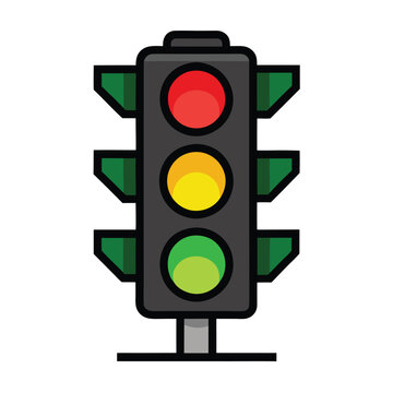 recommend clip art: Traffic signal light vector illustration 