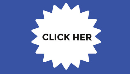 Click her button web banner templates. Vector Illustration 
