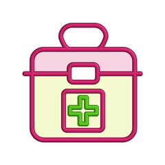 First aid kit icon template