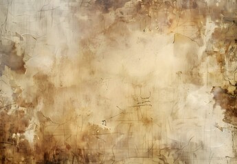 Distressed Beige Canvas Texture Background
