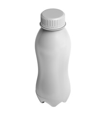 Milk bottle, isolated on white background, 3d illustration, 3d rendering, realism, photo realistic