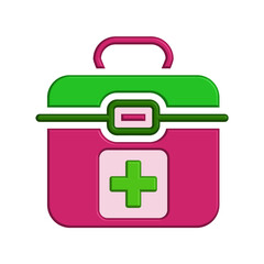First aid kit icon template