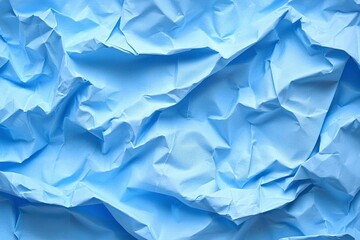Obraz premium Crumpled Light Blue Paper Texture