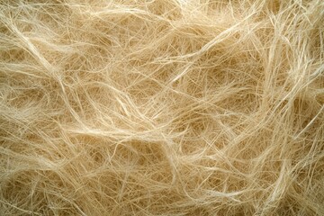 Fototapeta premium A Close-Up of a Tangled Mass of Fine, Light Brown Fibers