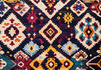 Intricate Geometric Pattern Cappadocia Rug Textile