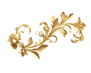 Elegant Floral Filigree Frame Border Pattern Scroll Design