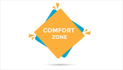 Comfort zone button web banner templates. Vector Illustration 
