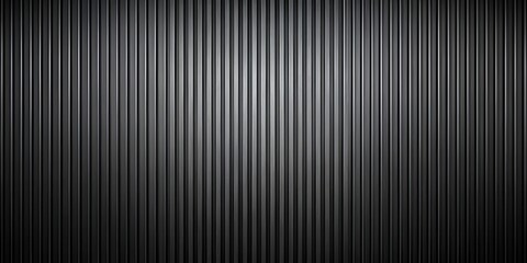 Obraz premium Luxurious black corrugated metal background with a sleek and modern texture