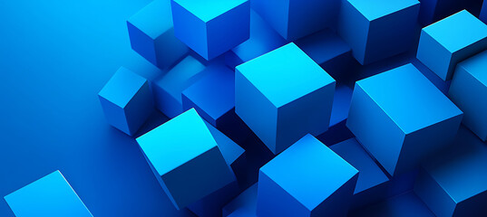 Fototapeta premium Workplace Celebrations a unique Welcome to the Team Business Card integrates 3D geometric shapes into a sleek 2D background with a copyspace on the lower left for writing a custom welcome note