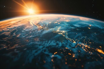 Climate change, melting glaciers, and environmental destruction on planet Earth