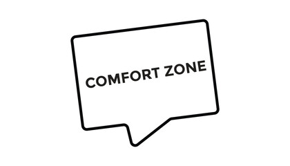 Comfort zone button web banner templates. Vector Illustration 
