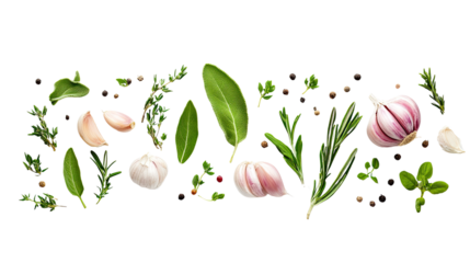 A vibrant seamless pattern featuring fresh vegetables like peas and onions, complemented by garlic and herbs, perfect for showcasing healthy cooking and organic ingredients