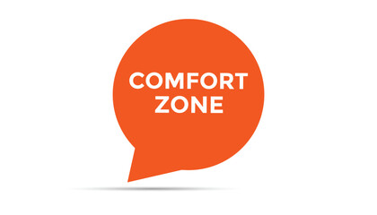 Comfort zone button web banner templates. Vector Illustration 
