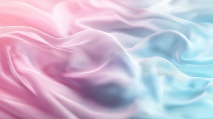 Fototapeta premium Soft, flowing fabric in pastel colors creates a dreamy, serene atmosphere perfect for backgrounds and designs.