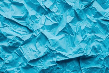 Obraz premium Crumpled Blue Paper Texture