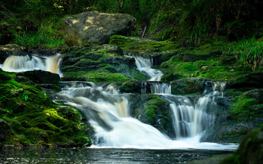 Hoegne waterfall, a small river in Belgium