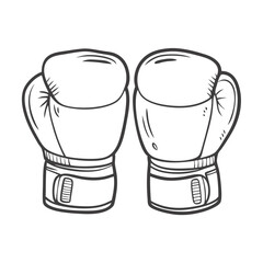 Illustration of a pair of boxing gloves, symbolizing boxing and combat sports
