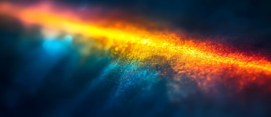 Obraz premium Abstract Golden Light On Blue Background