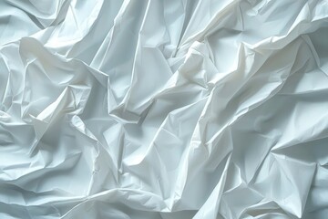 Obraz premium Abstract Wrinkles in White Fabric or Paper
