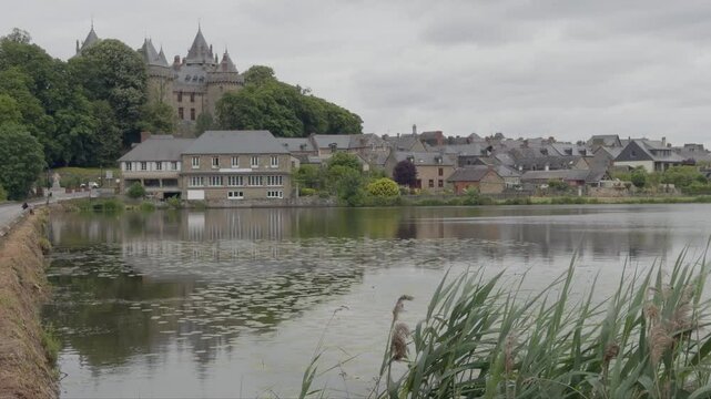 View of Combourg Castle from Lac Tranquille