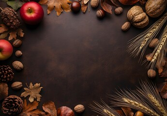 Autumnal Background with Copy Space for Text or Product