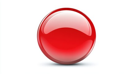 Vector red circle icon. Eps10 is a graphic design element representing a circle shape with a red fill. It can be used as a symbol, icon, or design element in various applications.