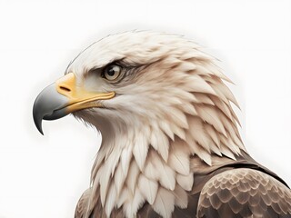  simple Eagle side profile Clipart