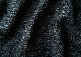 Dark Grey Fabric Texture with Checkered Pattern
