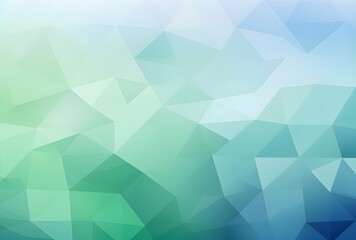 Fototapeta premium Abstract Geometric Background with Soft Blue and Green Gradients
