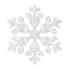 snowflakes as element on transparent background