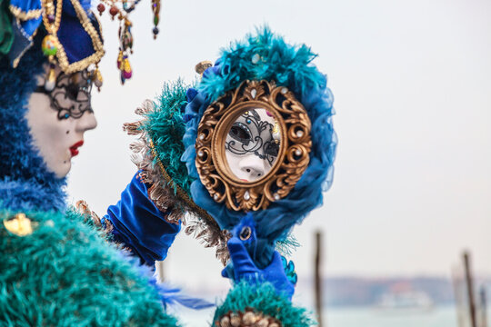 Mask in a Mirror, Venice Carnival
