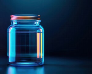 Digital reservoir representing the liquid nature of money market funds, financial safety, secure investments