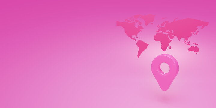Fototapeta Delivery service concept. Globe with delivery of around the world - 3d render.