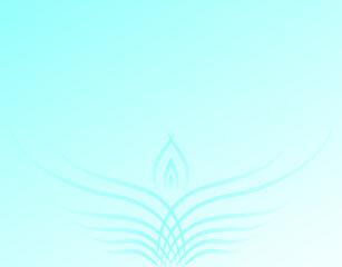 Mint Gradient Background with Translucent Wing Pattern