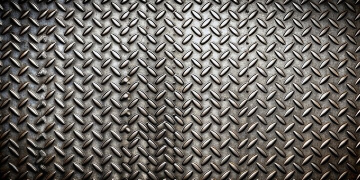Metal grid steel grating background with industrial texture and pattern