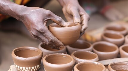 Exceptional craftsmanship displayed in stunning pottery created by a skilled artisan potter.