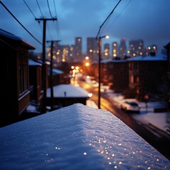 Snow-covered roof