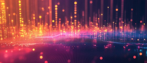 Obraz premium Minimalist Scatter Plot with Clean Lines and Subtle Gradient Background