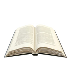 Obraz premium Open Book on a White Background