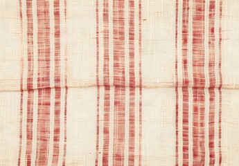 Red Striped Linen Texture for Rustic Fabrics